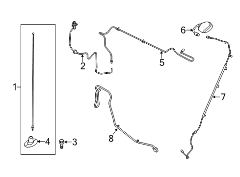 2015 Ford F-350 Super Duty Antenna & Radio Diagram