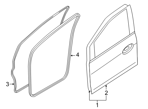 2014 Ford C-Max Front Door Diagram