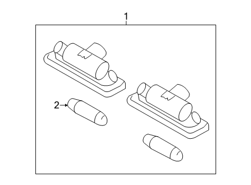 2009 Ford Flex Bulbs Diagram 4 - Thumbnail