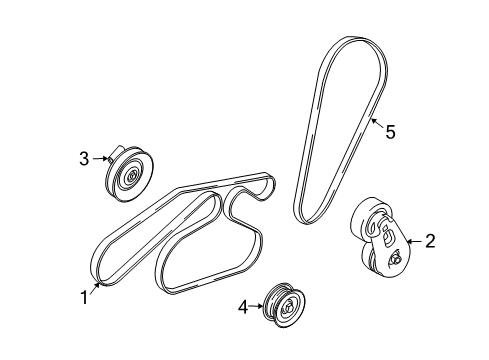 2008 Mercury Mariner Belts & Pulleys, Maintenance Diagram 3 - Thumbnail