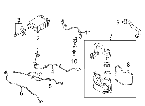 2015 Lincoln MKC Emission Components Diagram