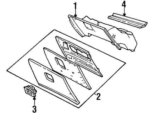 1996 Mercury Grand Marquis Glove Box Diagram