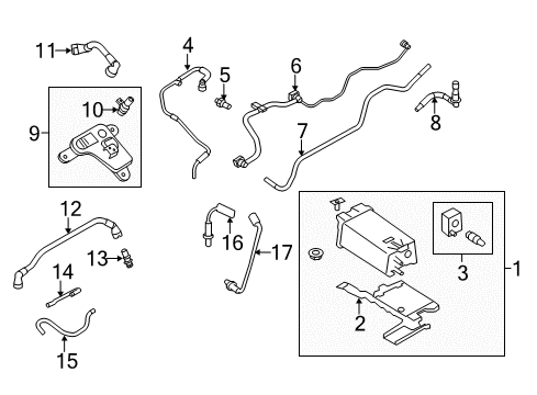 2014 Lincoln MKT Module - Engine Control - EEC Diagram for DE9Z-12A650-GB