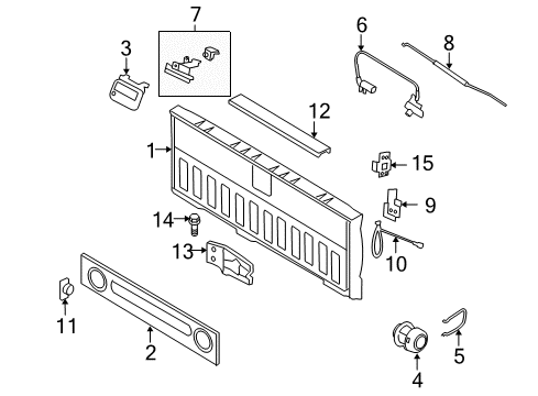 2009 Ford F-150 Tail Gate, Body Diagram 2 - Thumbnail