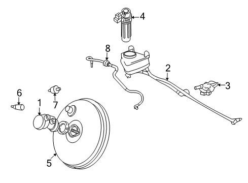 2001 Ford Focus Kit - Master Cylinder Repair Diagram for 6S4Z-2140-AA