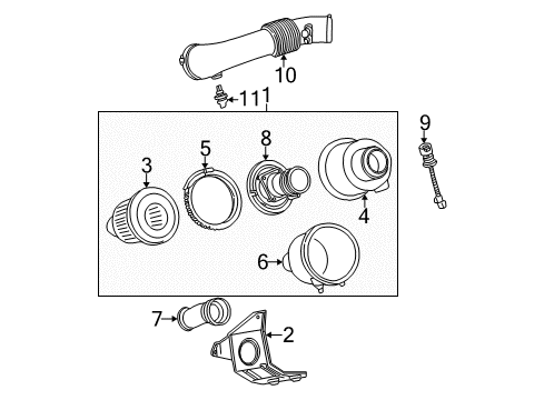 2001 Ford F-250 Super Duty Filters Diagram 1 - Thumbnail