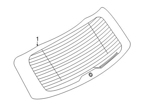 2021 Ford Escape Glass - Lift Gate Diagram