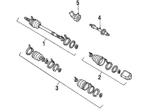 1990 Ford Probe Boot Diagram for E92Z3A331J