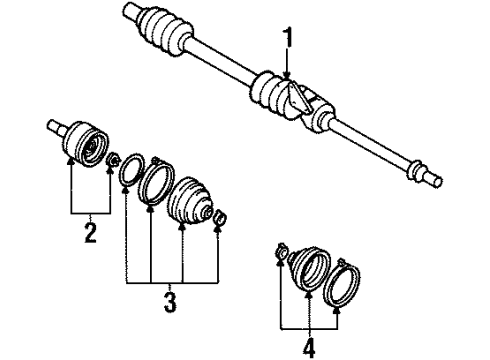 2000 Ford Escort Boot Diagram for F8CZ-3A331-AA