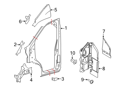 2015 Ford Transit-150 Aperture Panel Diagram 1 - Thumbnail