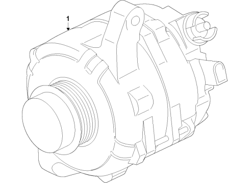 2023 Ford Bronco Alternator Diagram 1 - Thumbnail