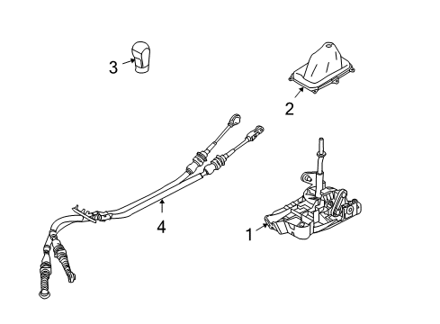 2012 Ford Fusion Gear Shift Control - MT Diagram