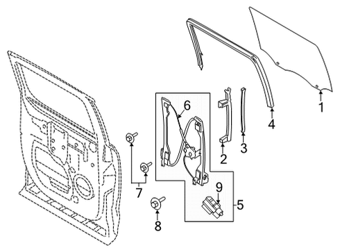 2023 Ford F-150 Rear Door - Electrical Diagram 2 - Thumbnail