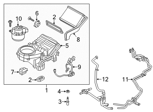 2023 Ford Transit-350 Rear Heater Diagram