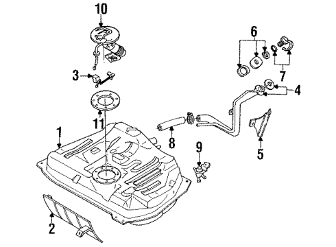 1991 Mercury Capri Relay Diagram for E8GY9345D