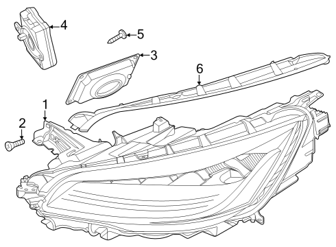 2020 Lincoln Aviator LAMP ASY Diagram for LC5Z-13008-AB