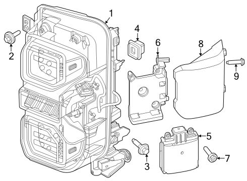 2022 Ford Bronco BOLT AND WASHER ASY - HEX.HEAD Diagram for -W721132-S442