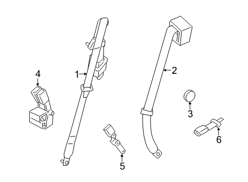 2007 Ford Explorer Sport Trac Seat Belt Diagram