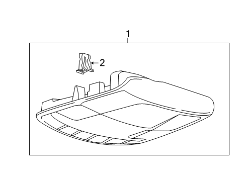 2019 Ford SSV Plug-In Hybrid Overhead Console Diagram