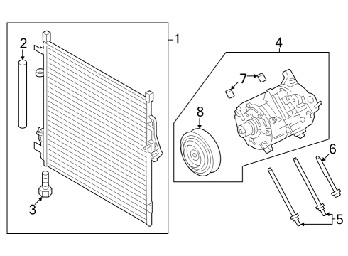 2023 Ford Bronco A/C Compressor Diagram