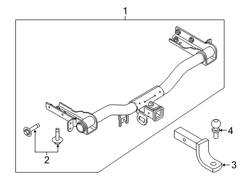 2015 Ford Edge Trailer Hitch Components Diagram