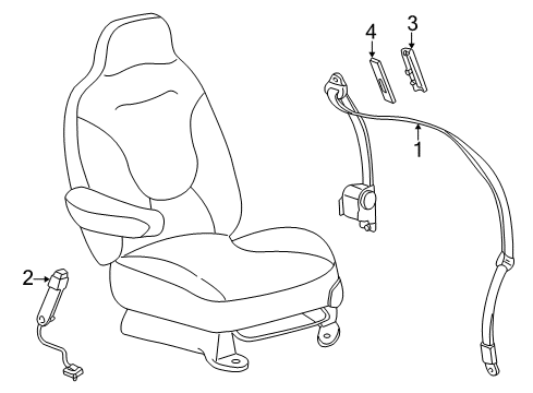 2004 Mercury Monterey Seat Belt Diagram