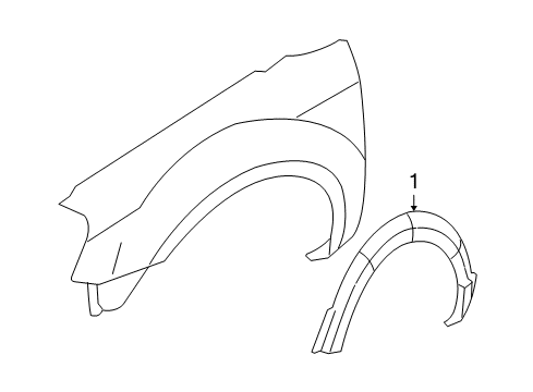 2005 Ford Freestyle Exterior Trim - Fender Diagram