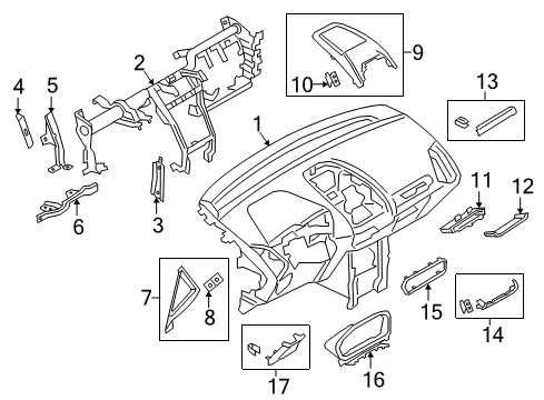 2019 Ford EcoSport Instrument Panel Diagram