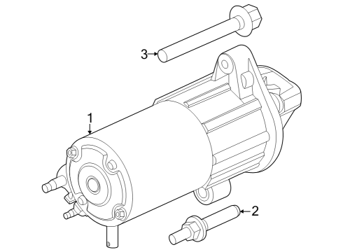 2023 Ford F-150 STARTER MOTOR ASY Diagram for ML3Z-11002-E