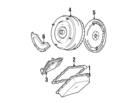 1995 Lincoln Mark VIII Converter Assembly Diagram for F4LY-7902-ARM