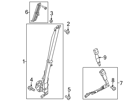 2012 Ford Explorer Front Seat Belts Diagram