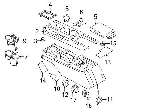 2009 Ford Mustang Latch Diagram for 5R3Z-63061A34-AA