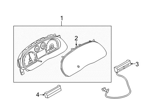 2010 Ford Ranger Instruments & Gauges Diagram