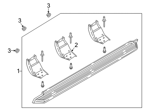 2021 Ford Expedition Running Board Diagram 1 - Thumbnail