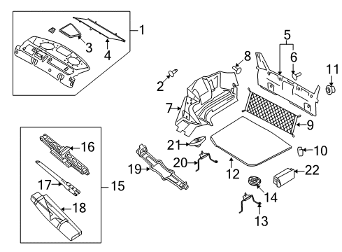 2009 Ford Taurus Pin - Retaining Diagram for -W706635-SSW