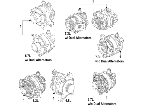 2019 Ford F-350 Super Duty Alternator Diagram