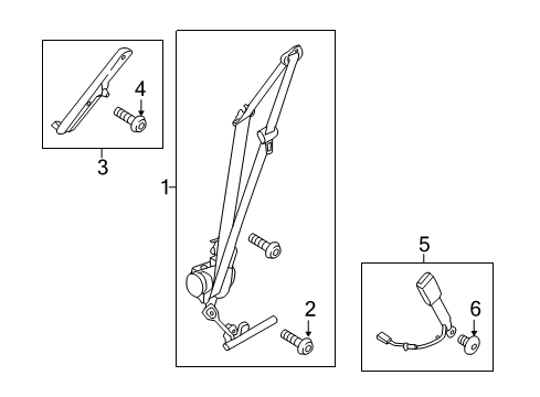 2013 Lincoln MKZ Adjuster Assembly Diagram for DP5Z-54602B82-AA