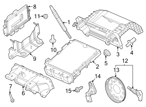 2023 Ford F-250 Super Duty Nut And Washer Assembly - Hex. Diagram for -W707137-S439