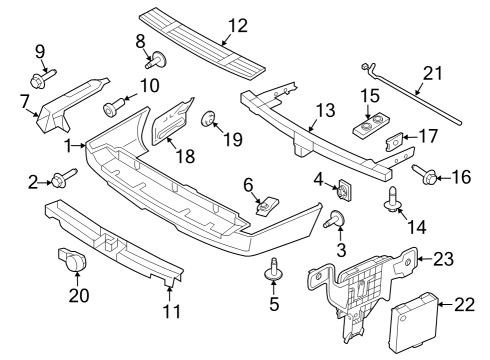 2017 Ford Expedition Screw And Washer Assembly Diagram for -N808441-S439