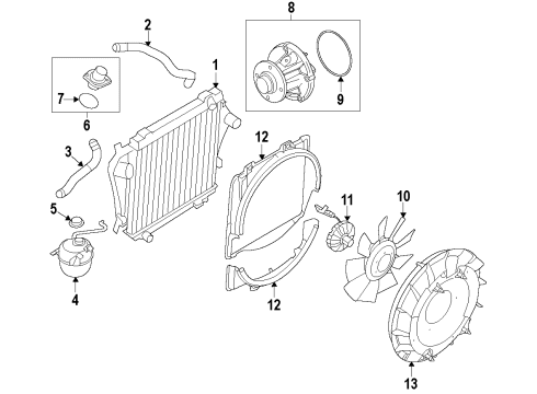 2009 Ford E-350 Super Duty Clutch Assembly - Fan Diagram for 4C3Z-8A616-AA