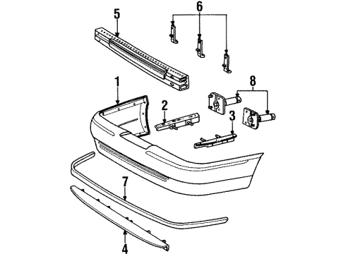 2000 Ford Crown Victoria Rear Bumper Diagram