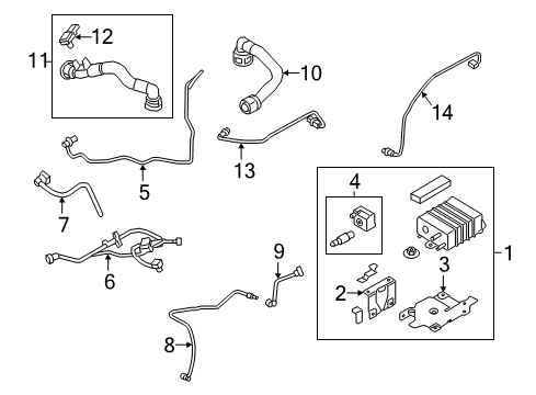 2019 Ford EcoSport Emission Components Diagram 1 - Thumbnail