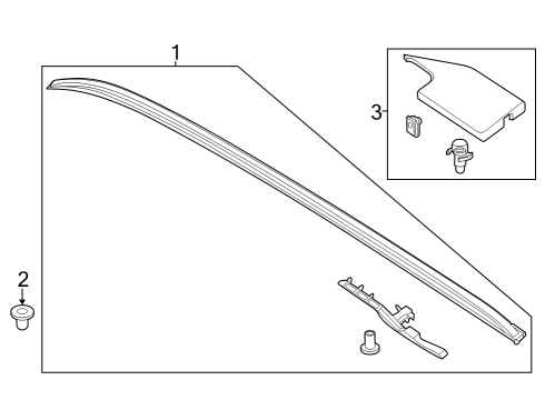 2022 Lincoln Aviator Roof Rack Diagram 2 - Thumbnail