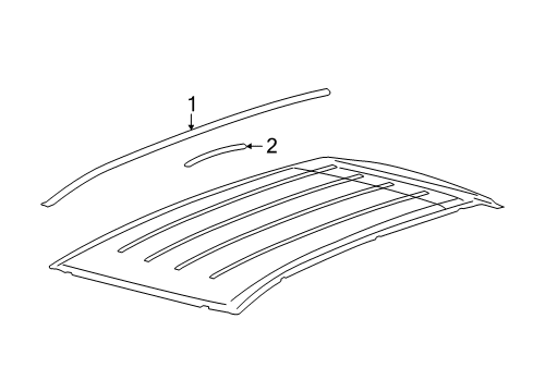 2014 Lincoln MKX Roof Trim Diagram