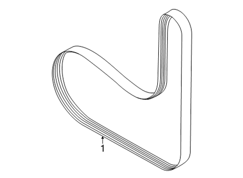 2023 Ford Bronco Sport Belts & Pulleys Diagram