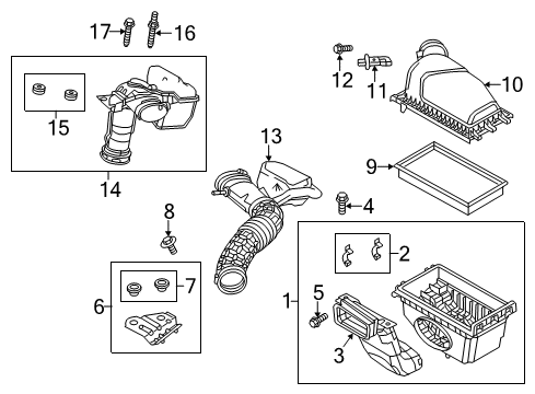 2016 Ford Special Service Police Sedan Air Intake Diagram