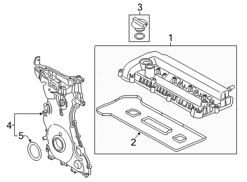 2014 Ford Escape Valve & Timing Covers Diagram 3 - Thumbnail