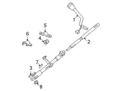 2006 Mercury Grand Marquis Transmission Shift Tube Diagram