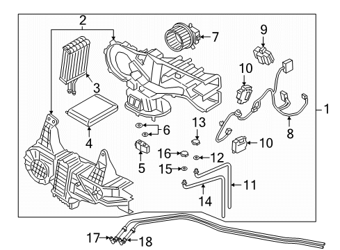 2019 Ford Expedition Clamp - Hose Diagram for 7L1Z-8287-A