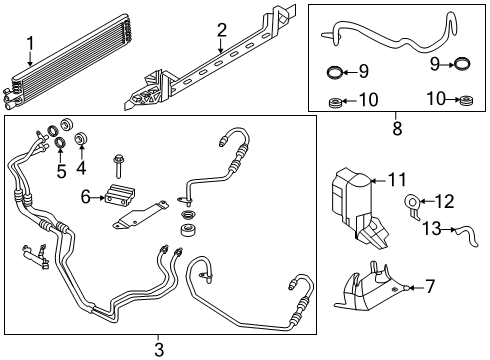 2019 Lincoln MKC Trans Oil Cooler Diagram